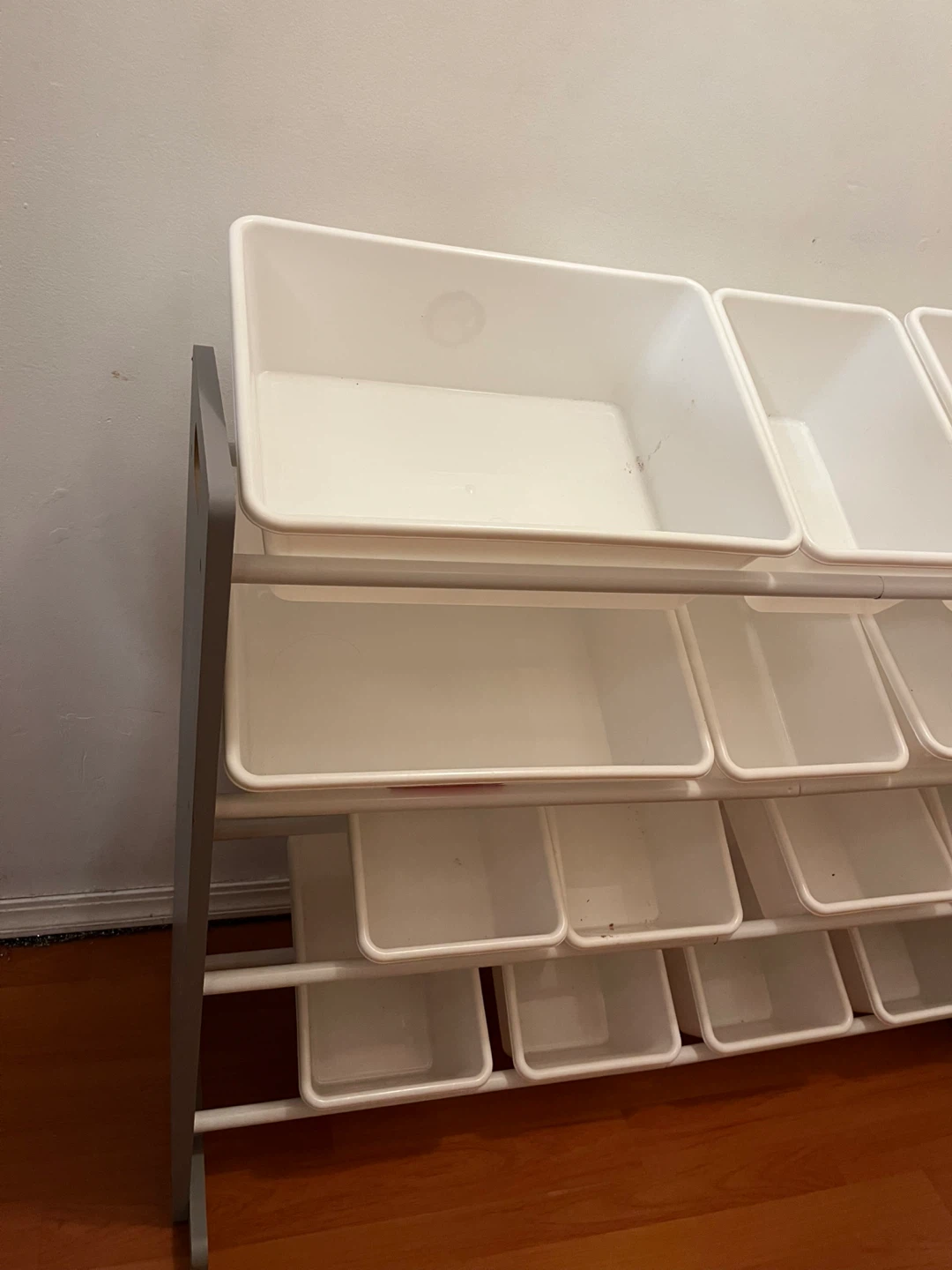 Kids Toy Storage Organizer - Grey & White - photo 4