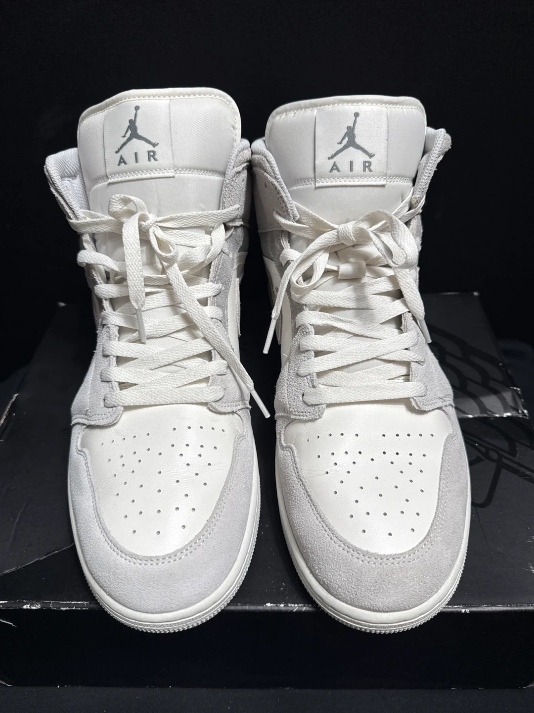 Air Jordan 1 Mid White Cool Grey - US 13