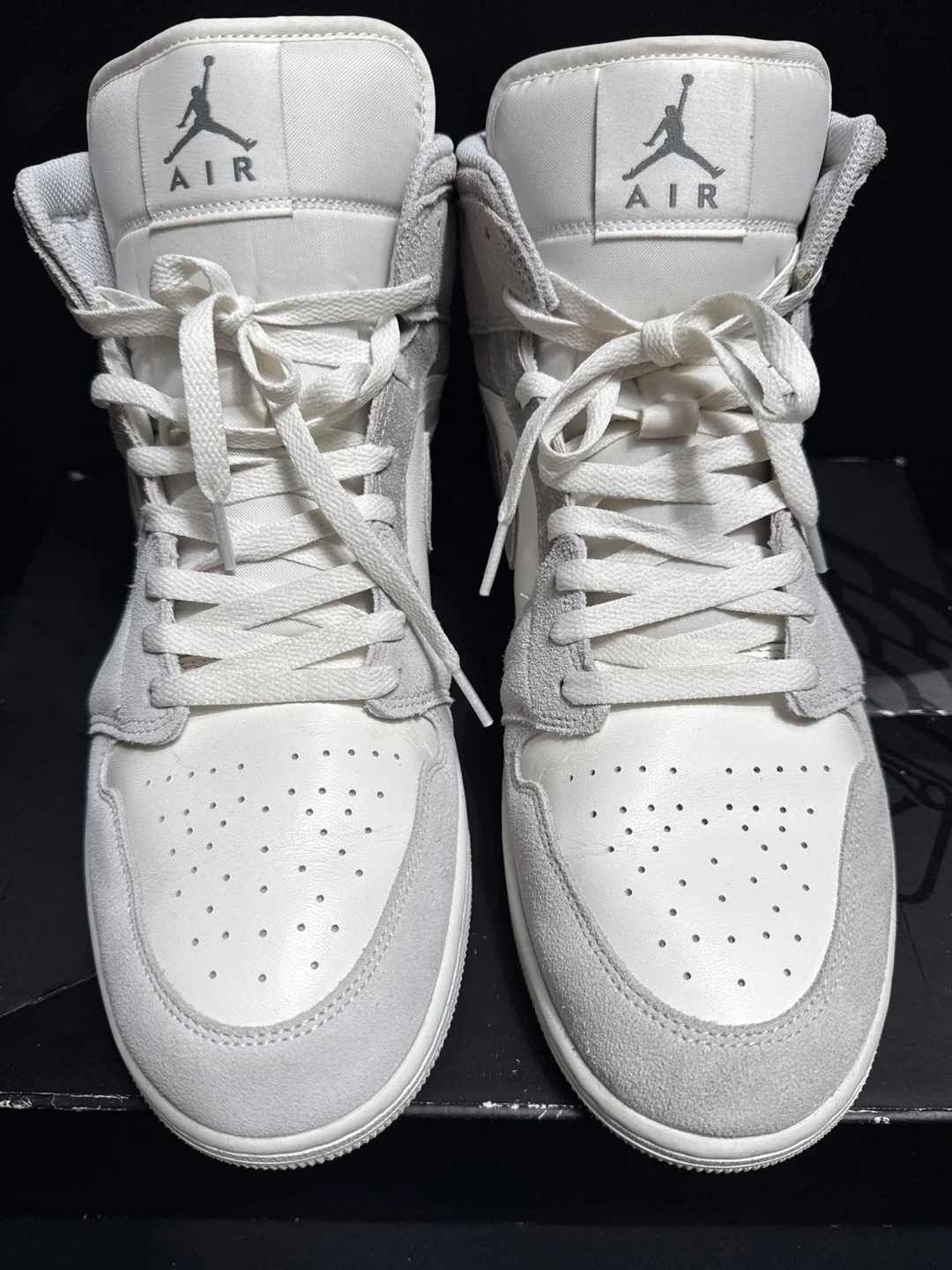 Air Jordan 1 Mid White Cool Grey - US 13 - photo 2