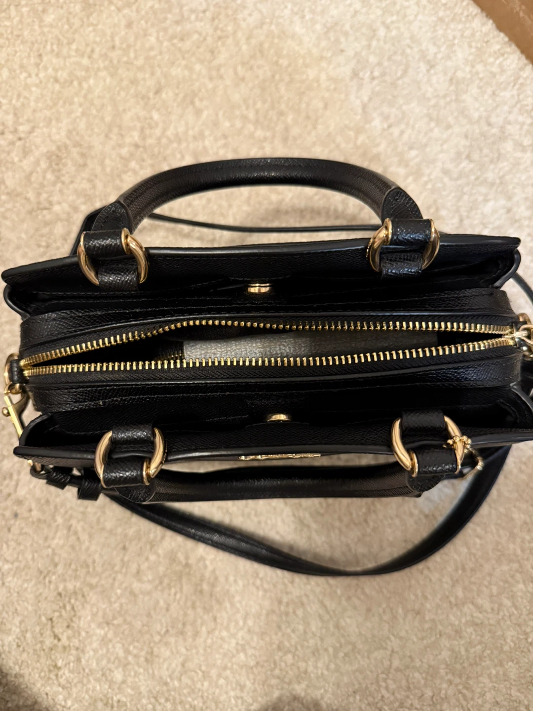 Coach Black Leather Satchel - photo 3