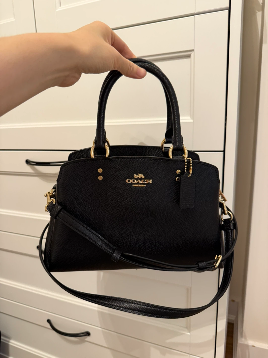Coach Black Leather Satchel
