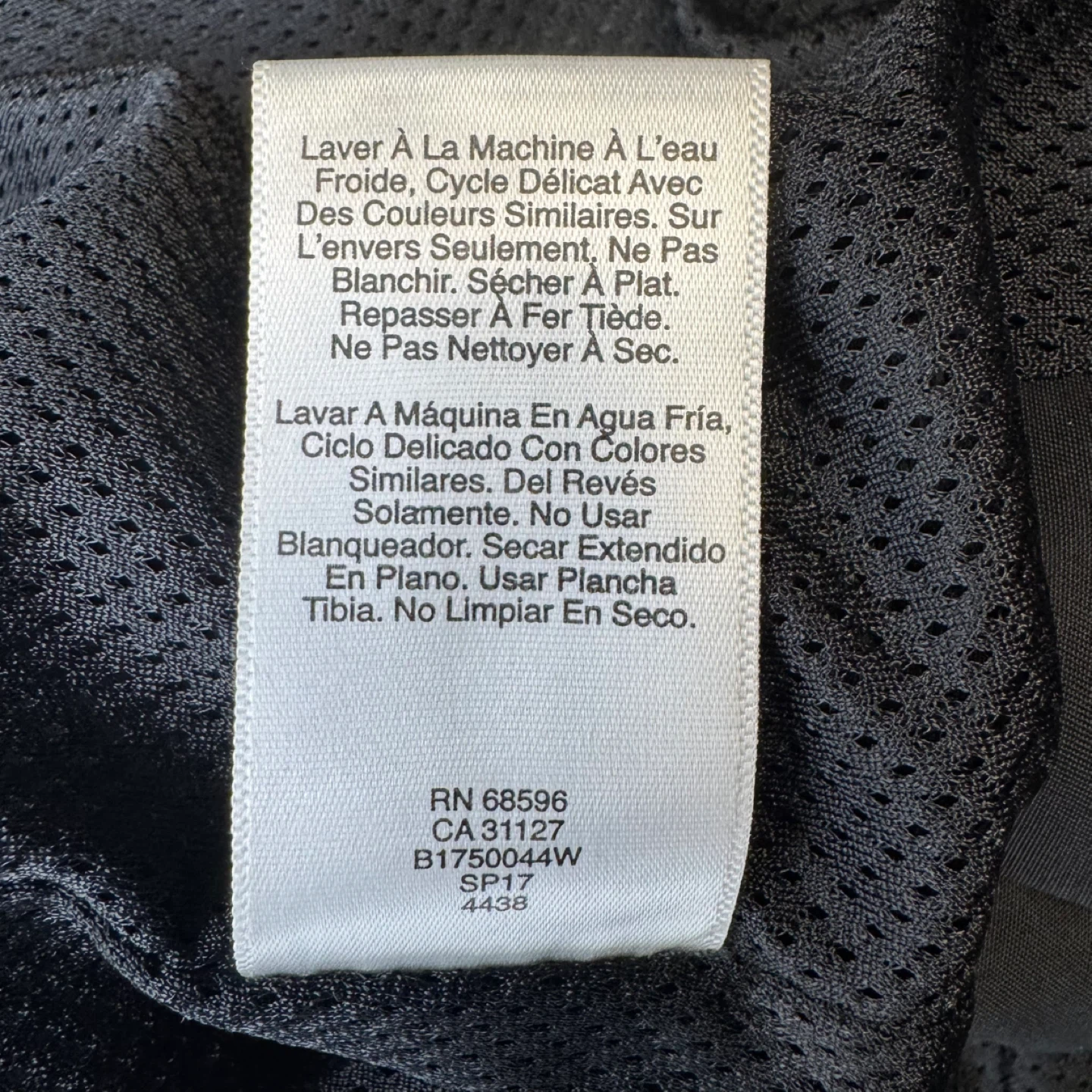 DKNY Black Cotton Long Bomber Jacket / Coat – Size L  Like New - photo 5