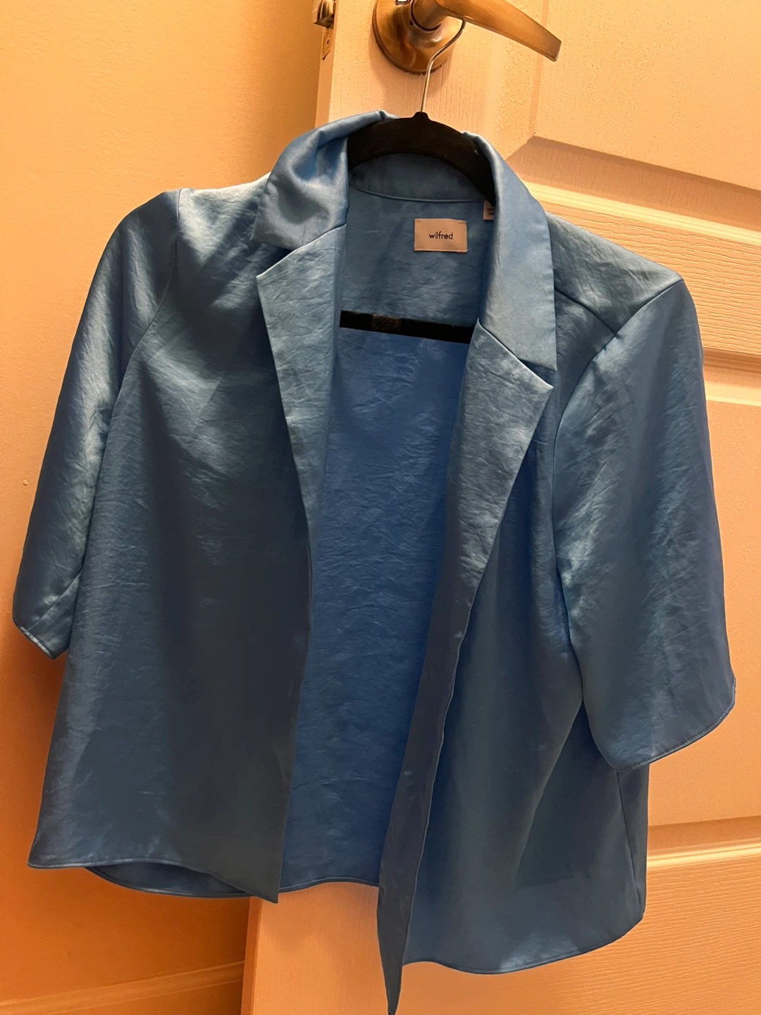 Wilfred Free Crop Blazer - Blue