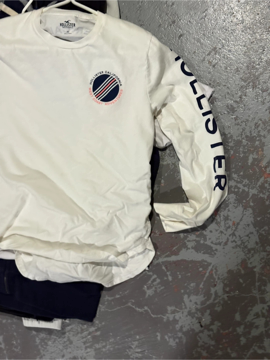 Hollister White Long Sleeve Shirt - Size XS