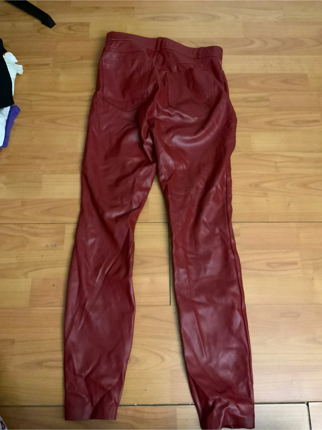 Zara Faux Leather Pants - Size M 🧡 - photo 2