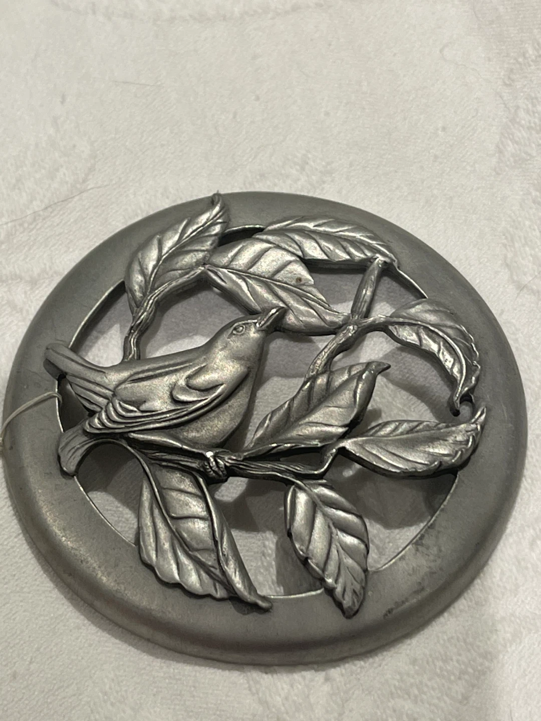 Seagull Pewter Canada Bird jar top  Art