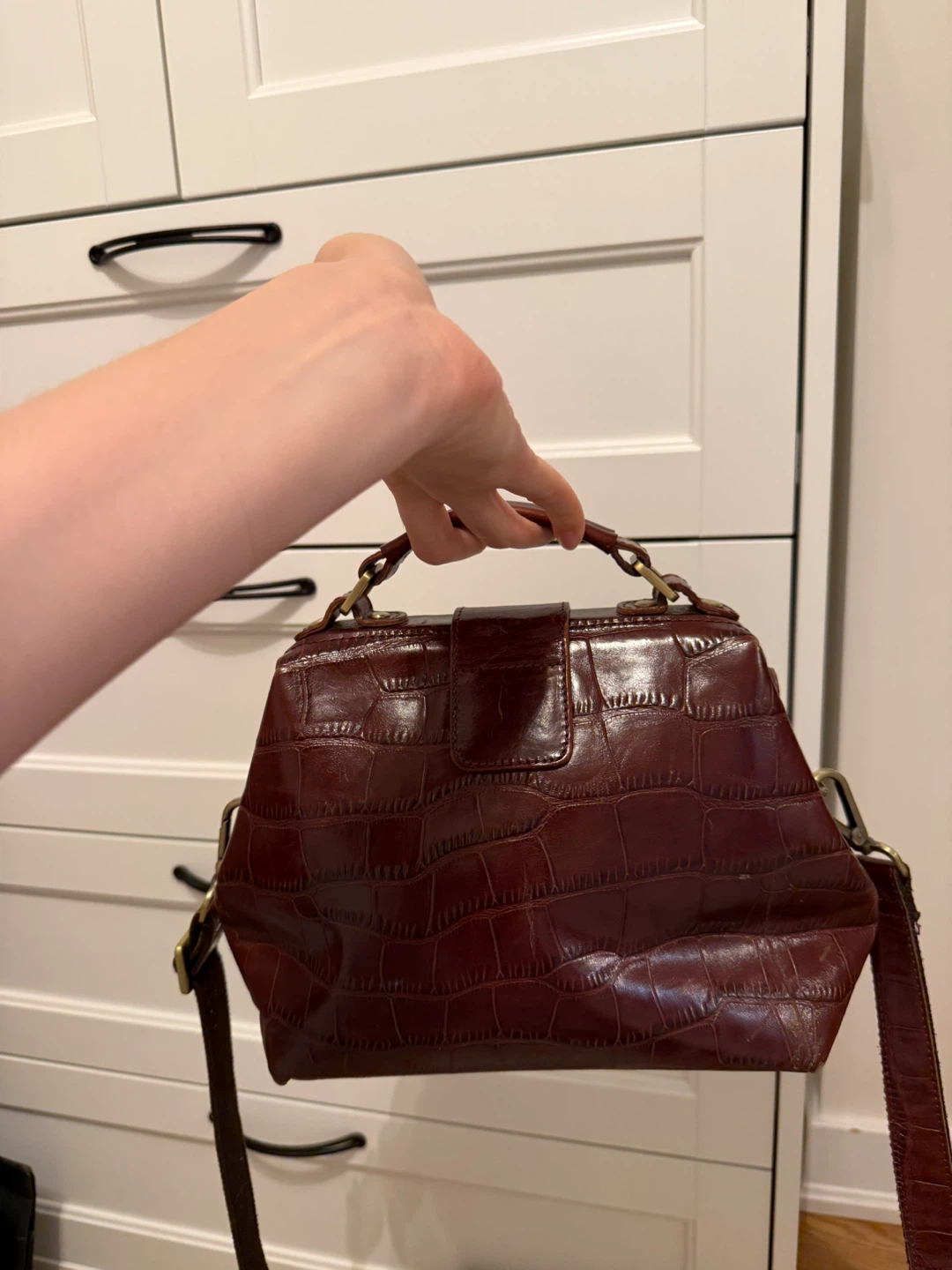 Leather Embossed Doctor Bag - photo 3