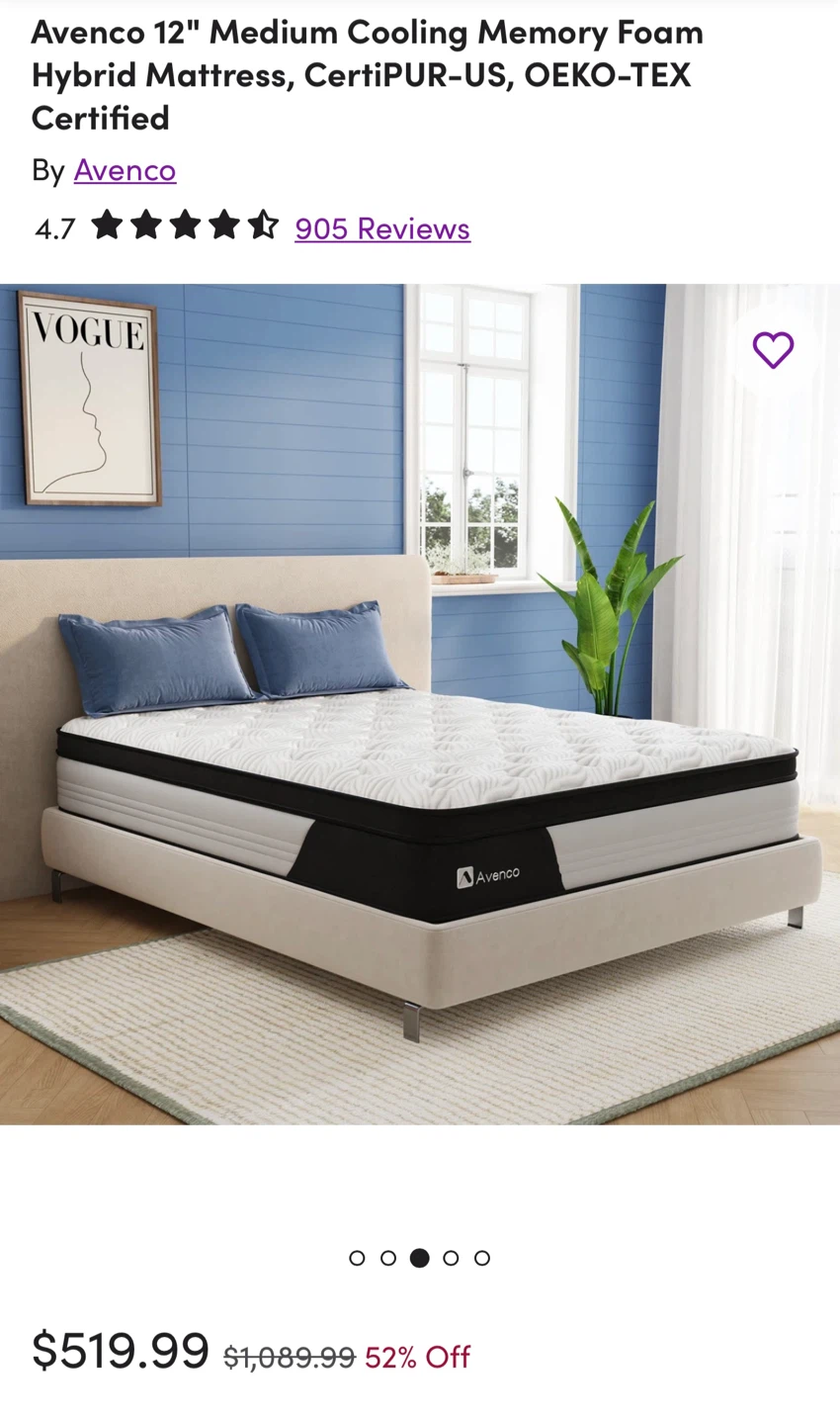Avenco Mattress - King Size