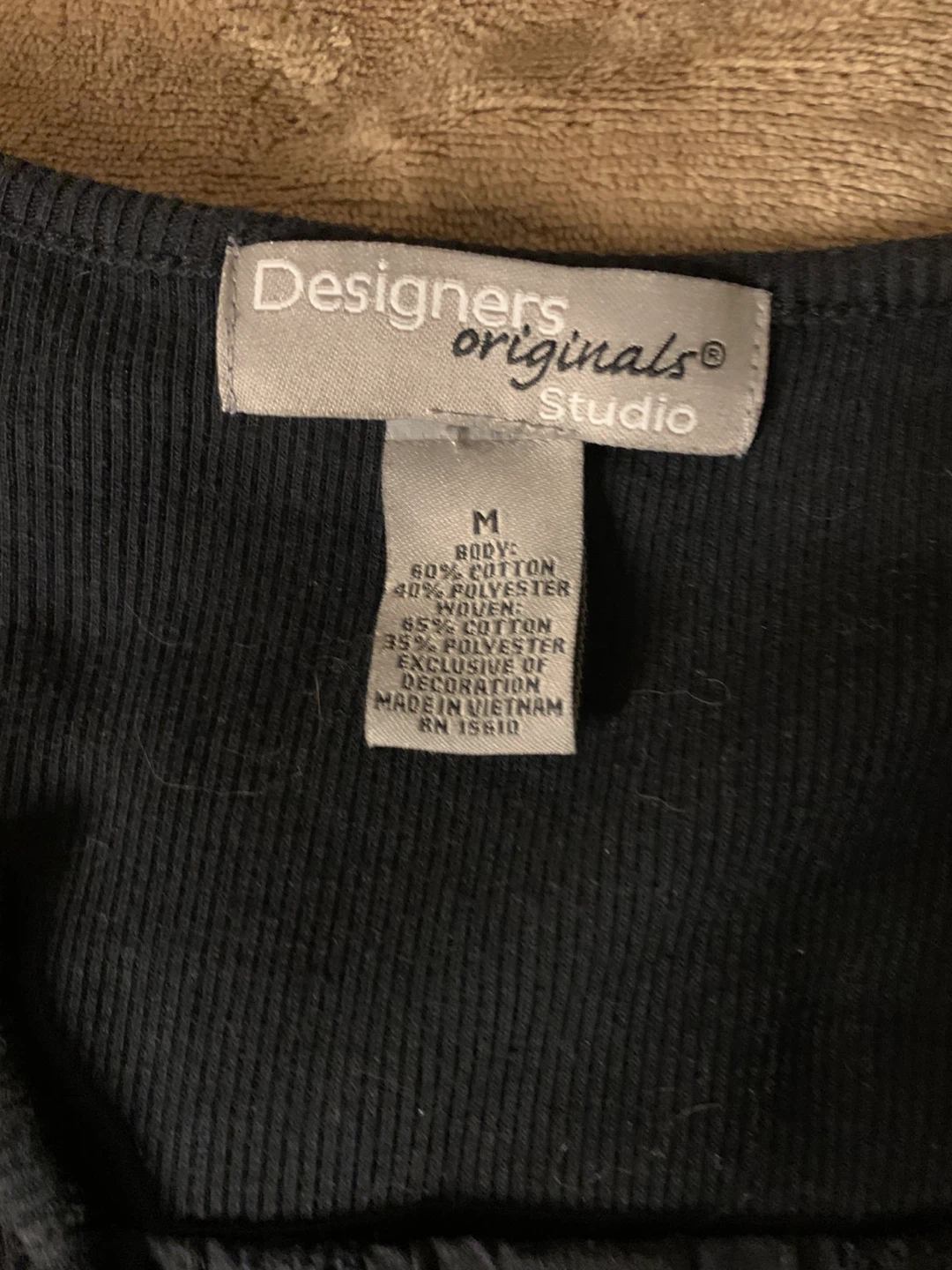 Designers Originals Studio Black Top - Size M - photo 3
