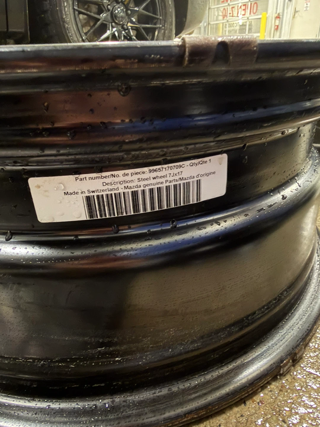 Mazda OEM 17 inch Steel Wheels / Steelies - photo 2