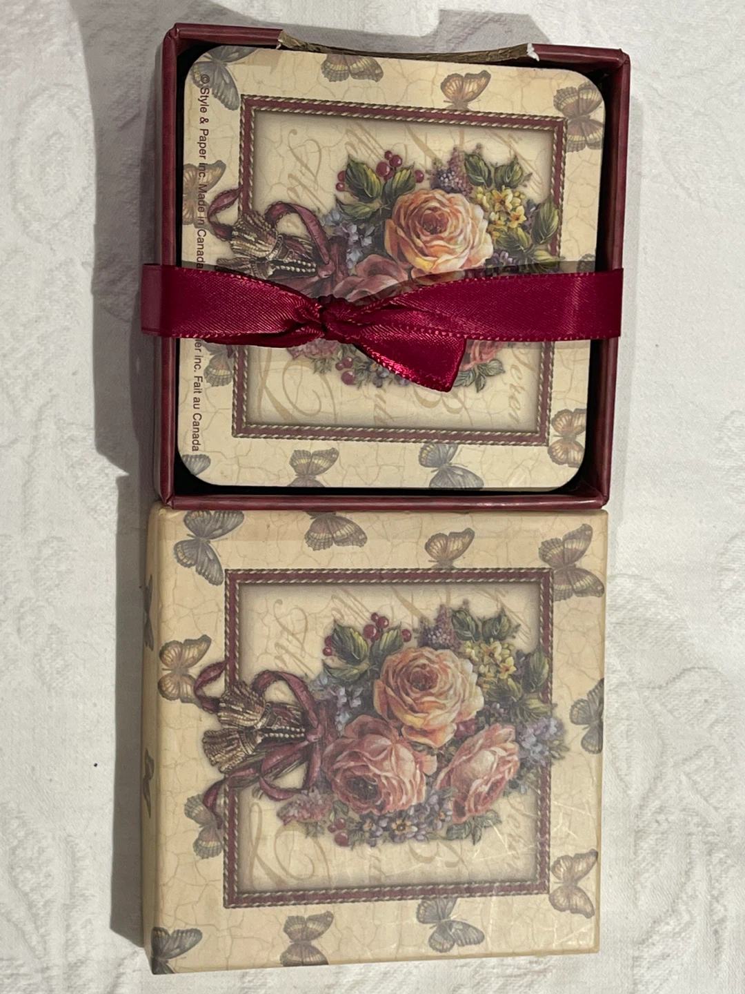 Style & Paper Inc. Floral Coasters (Set of 6) - photo 2