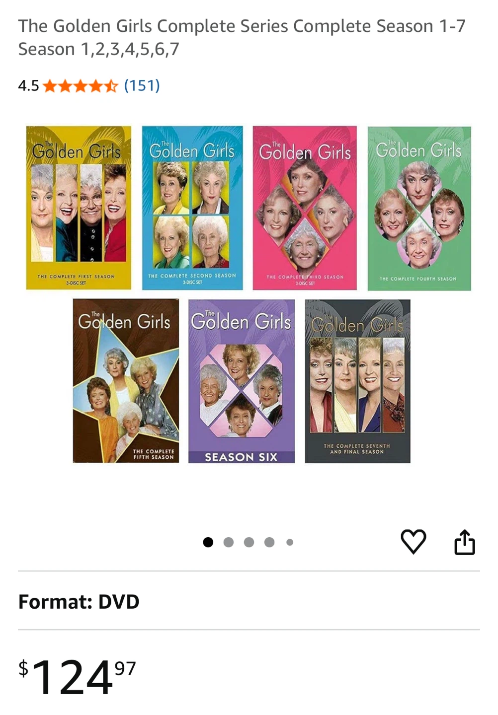 Sealed! The Golden Girls Complete Series DVD Set - Seasons 1-7 - photo 3