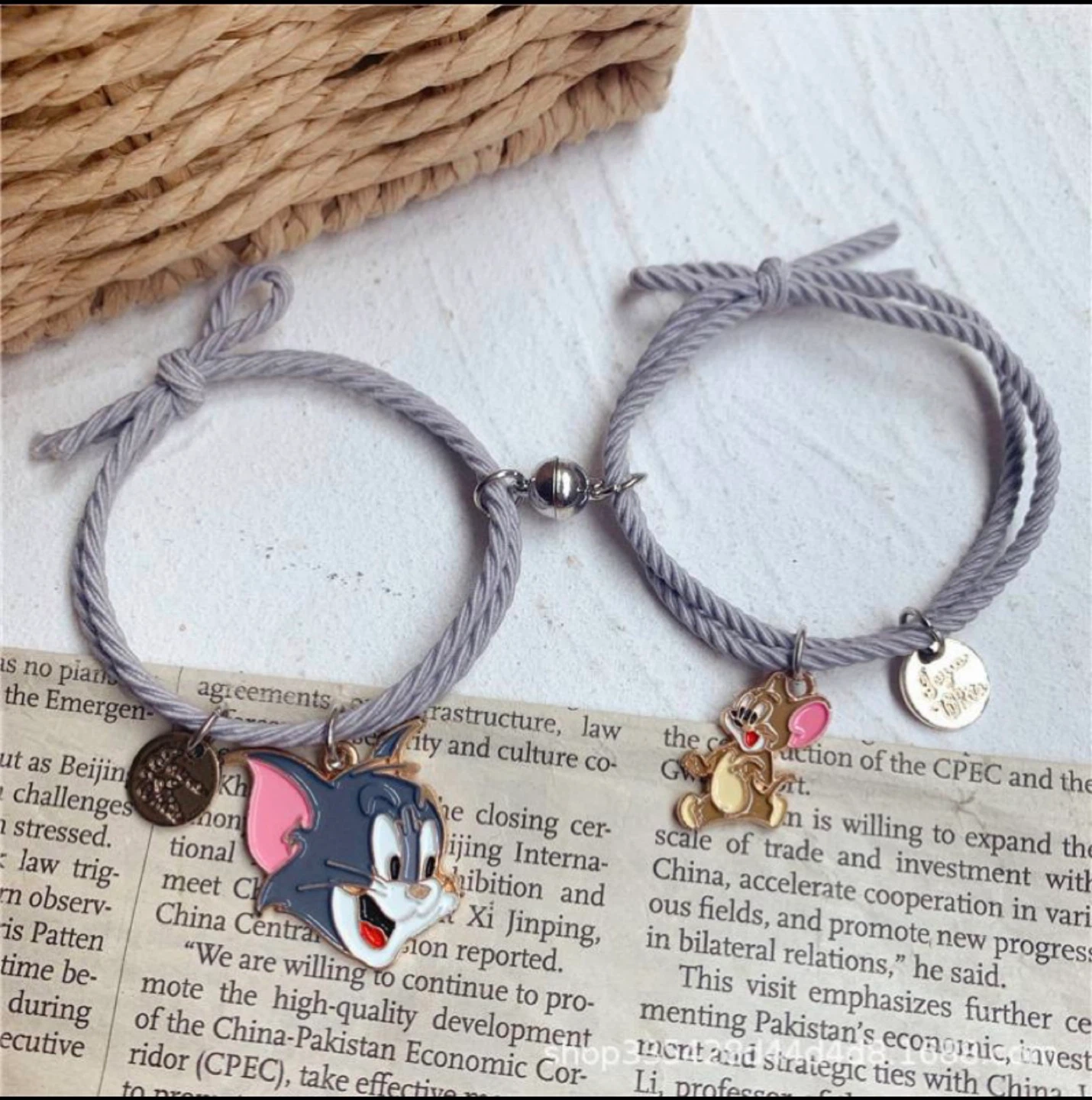 Tom & Jerry Matching Couple Bracelets