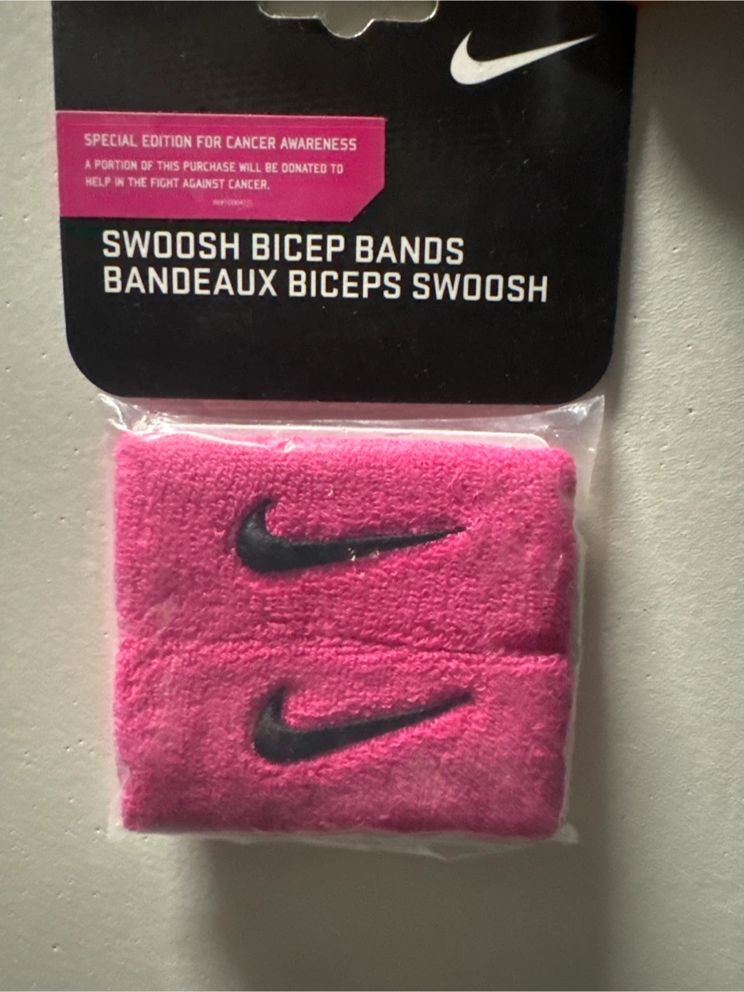 New Nike Swoosh Bicep Bands Pink - photo 2