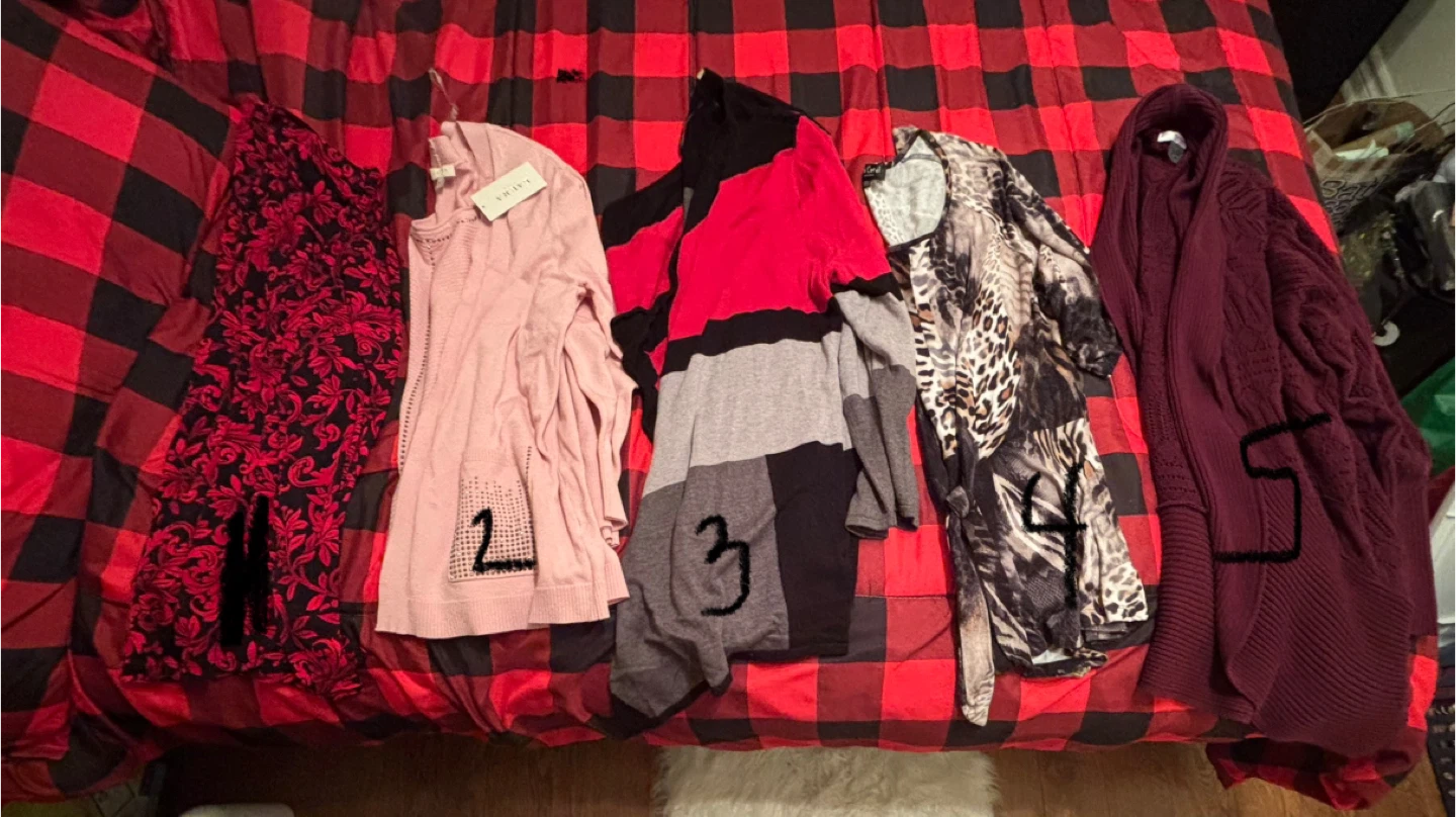 Assortment of Women's tops . Please read description