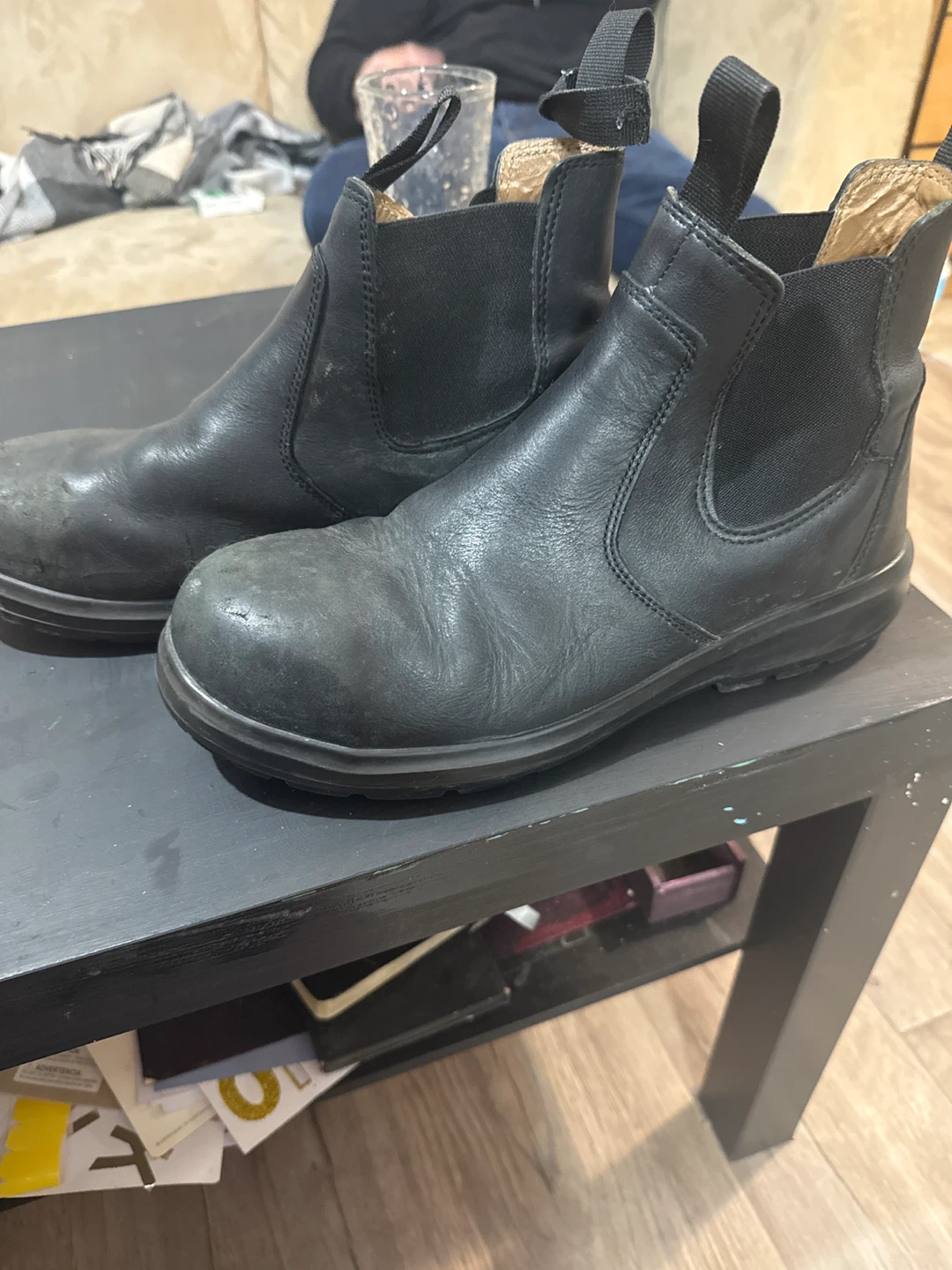 Black BLUNDSTONE 163 Work and Saftey Boots- Size 10 - photo 2