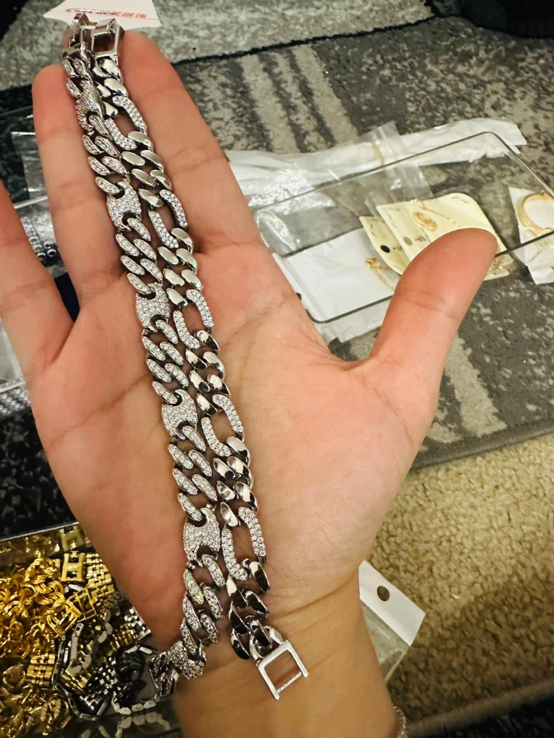 Silver Cuban Link Bracelet