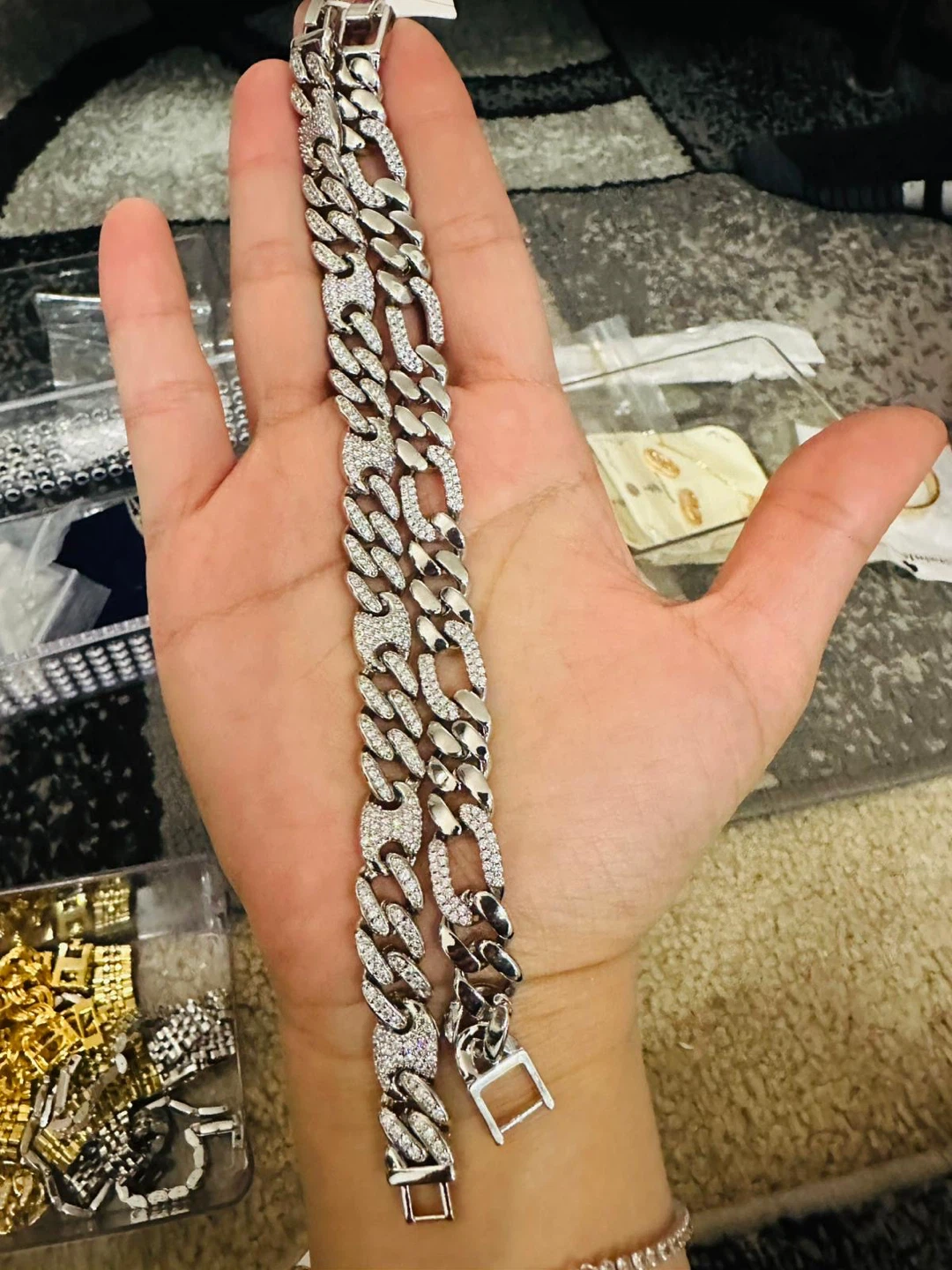 Silver Cuban Link Bracelet - photo 2