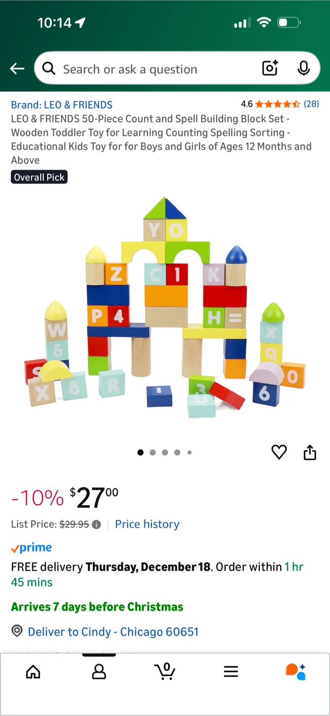 LEO & FRIENDS Count and Spell Block Set - 50 Piece - photo 4