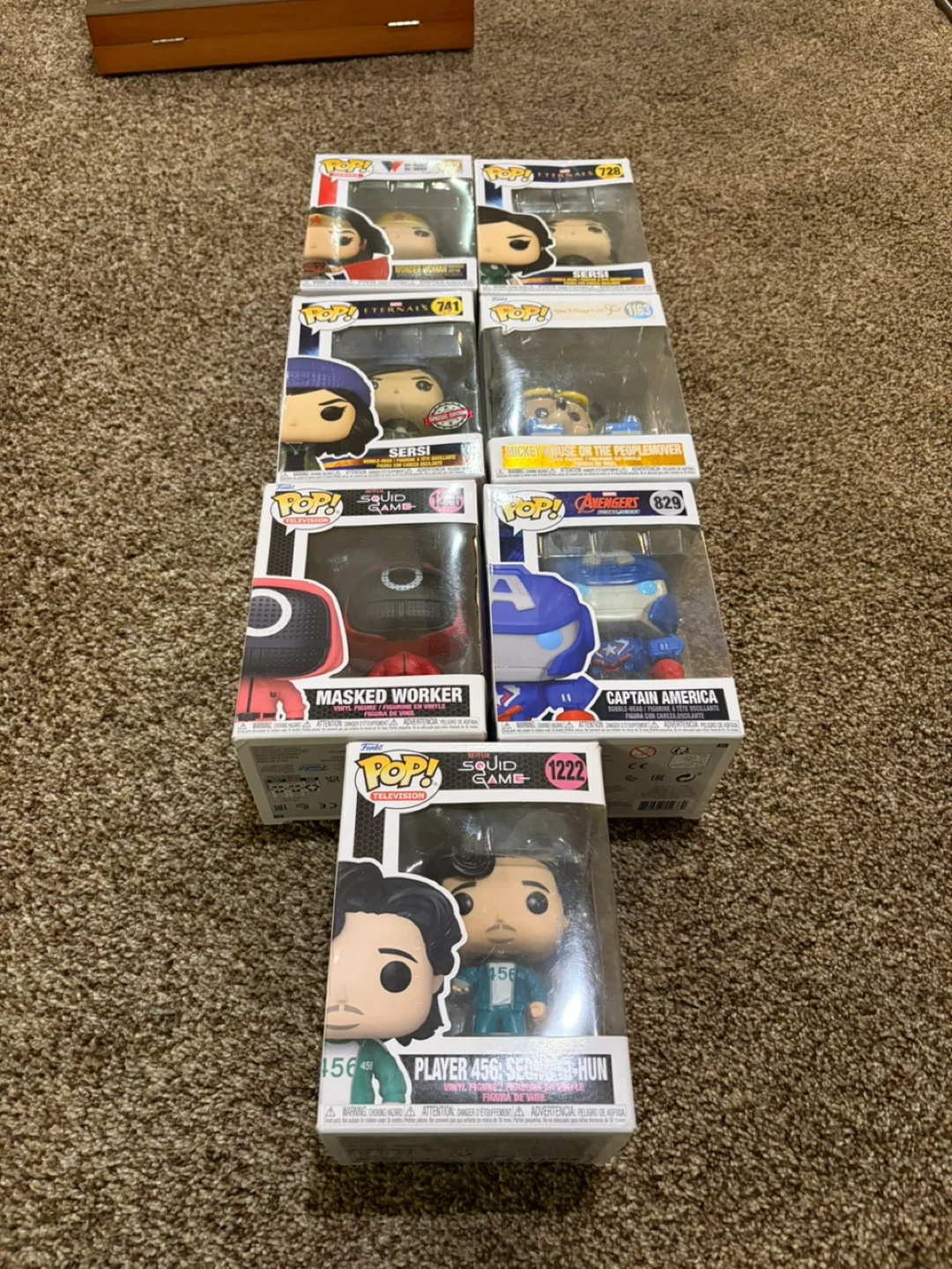 Funko Pop! Figures - Squid Game, Eternals, Avengers