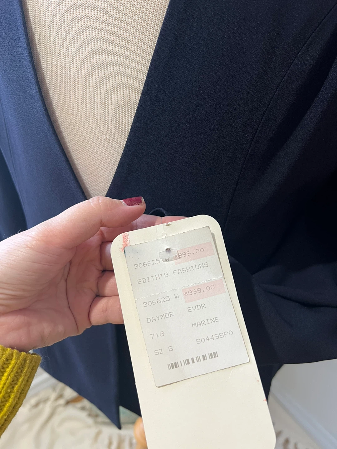 Edith's Fashions Navy Blazer - Size 8 - photo 2