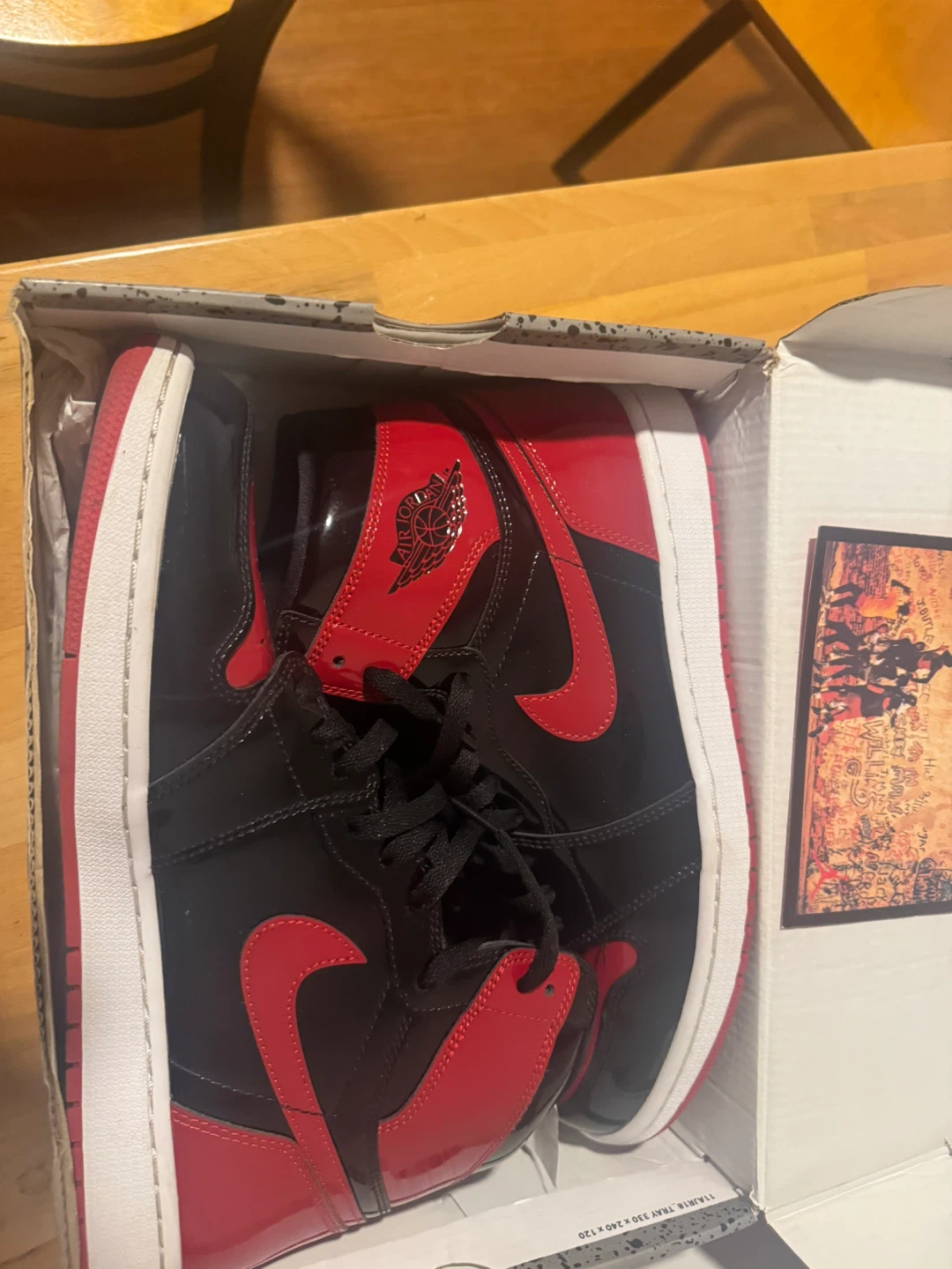 Nike Air Jordan 1 & 4, Red/Black, Size 12Unknown - photo 3