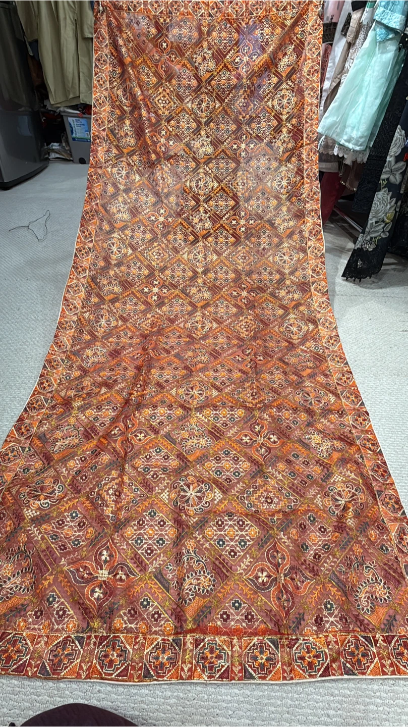 Embroidered Velvet Shawl - photo 2