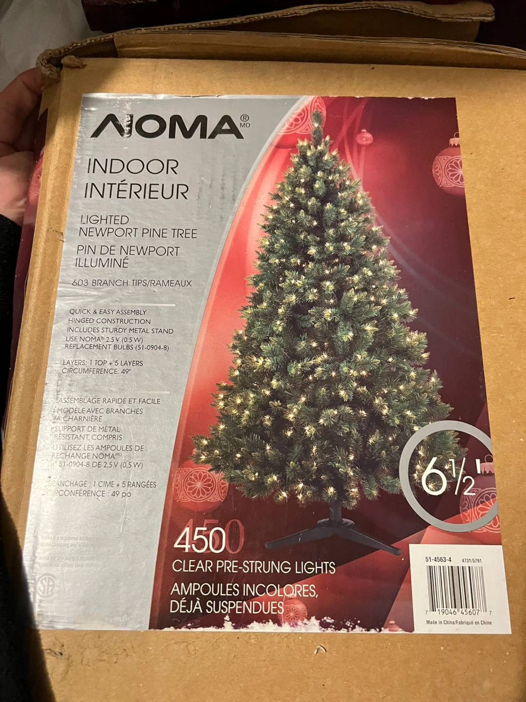 NOMA Lighted Newport Pine Tree - 6 1/2 ft - photo 4