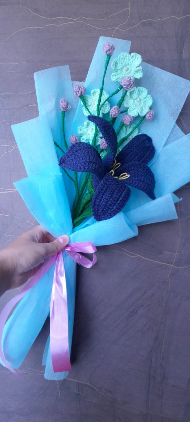 Handmade Crochet Flower Bouquet