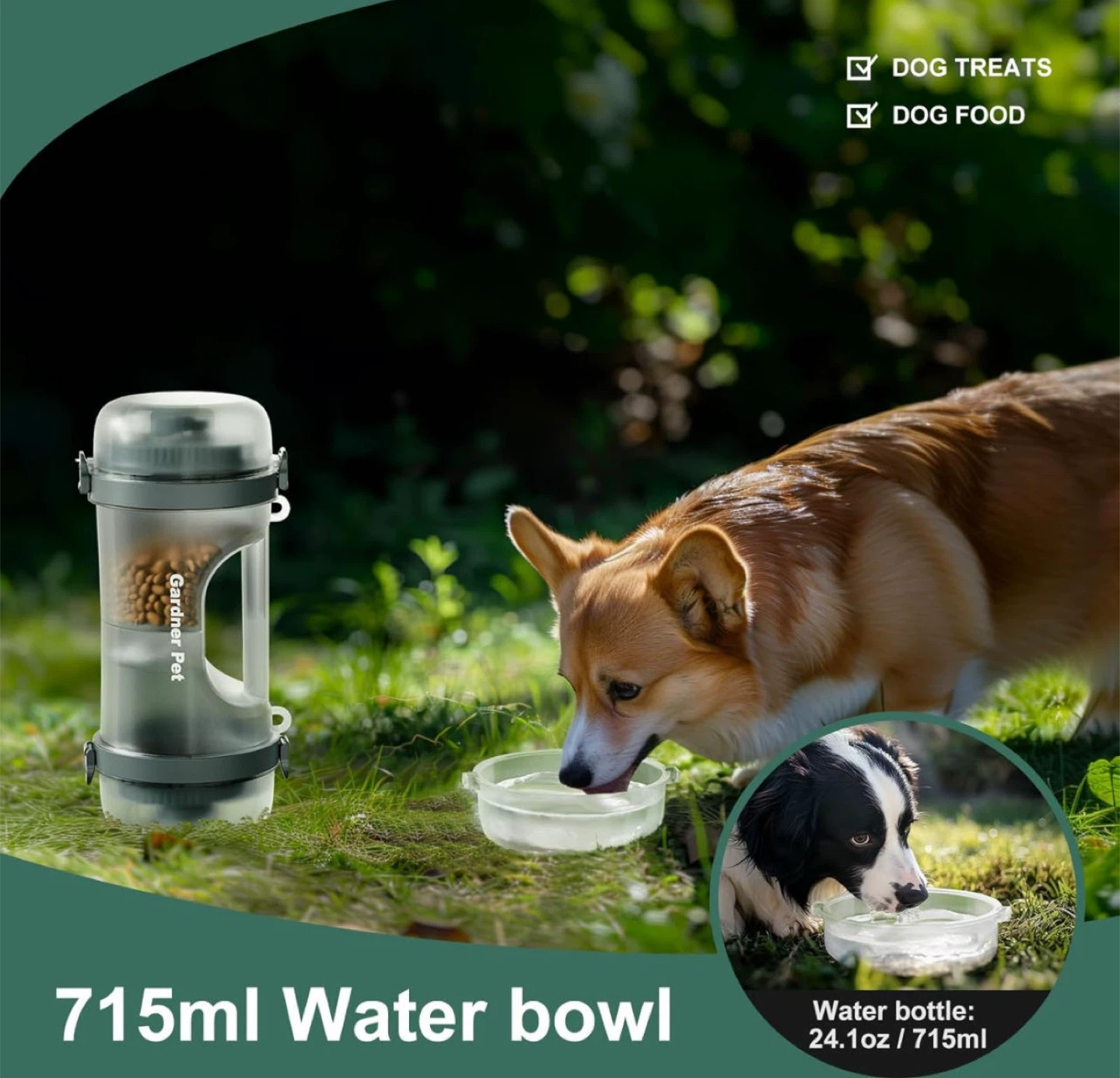Gardner Pet Water & Food Bowl in 1 Bottle - 751ml - photo 3