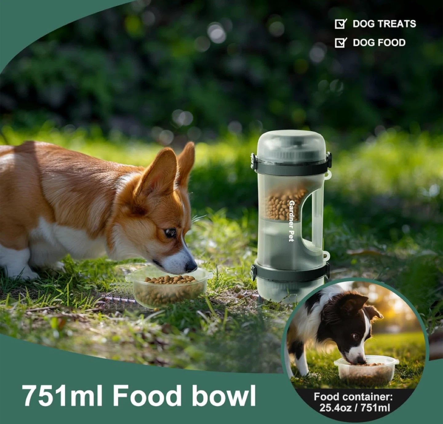 Gardner Pet Water & Food Bowl in 1 Bottle - 751ml - photo 4