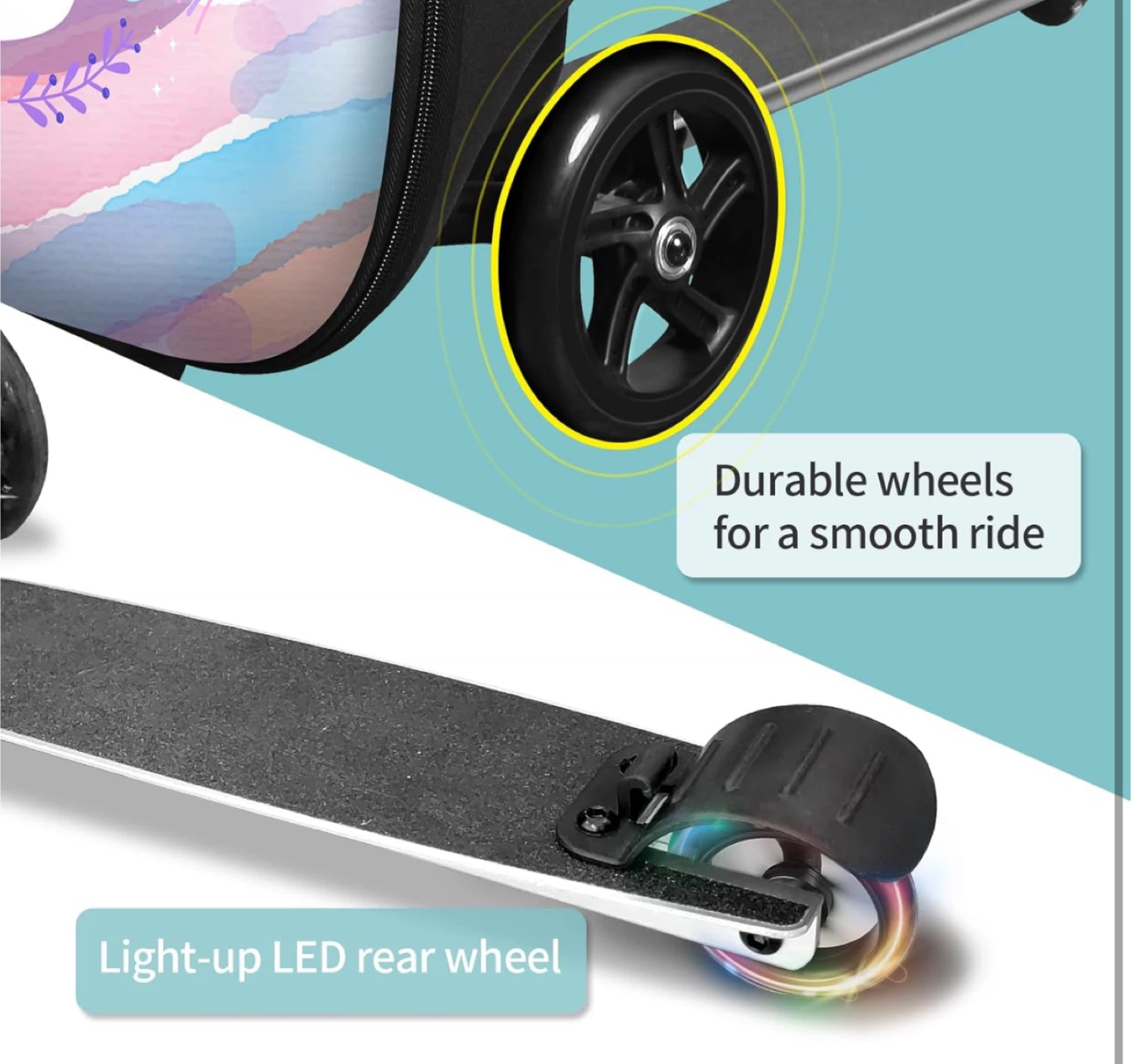 Unicorn 2-in-1 Kids Scooter Suitcase - photo 4