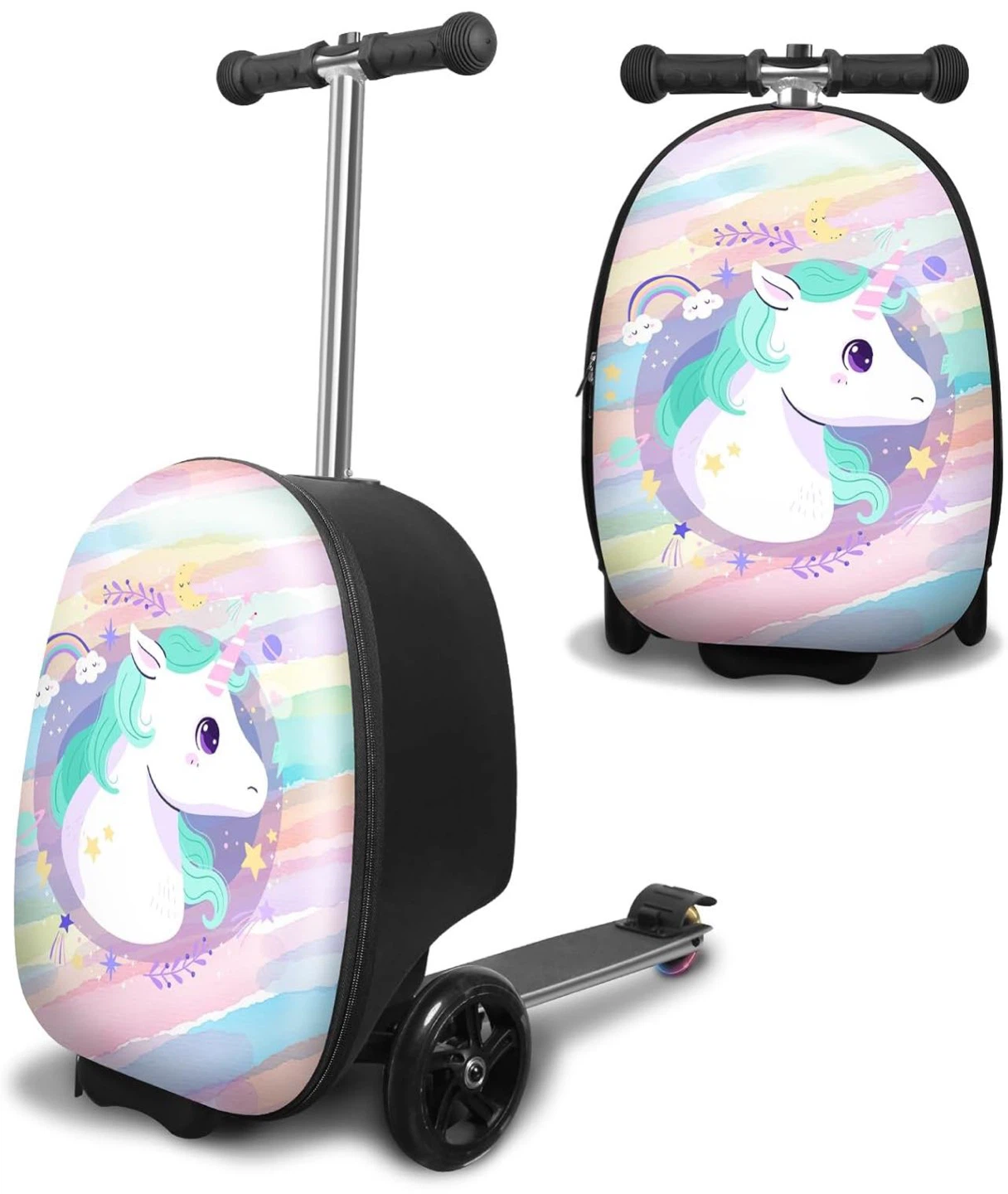 Unicorn 2-in-1 Kids Scooter Suitcase