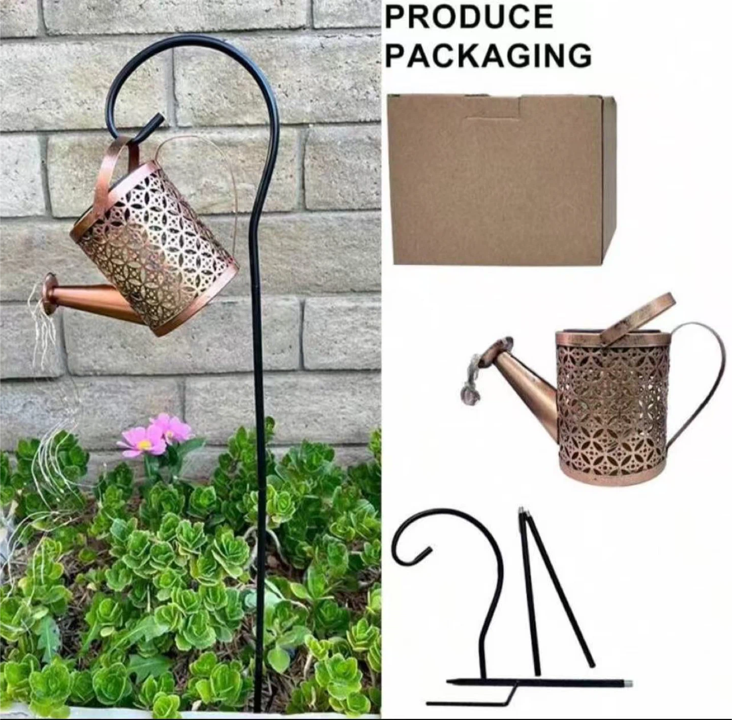 Solar Watering Can Light - Garden Decoration - photo 4