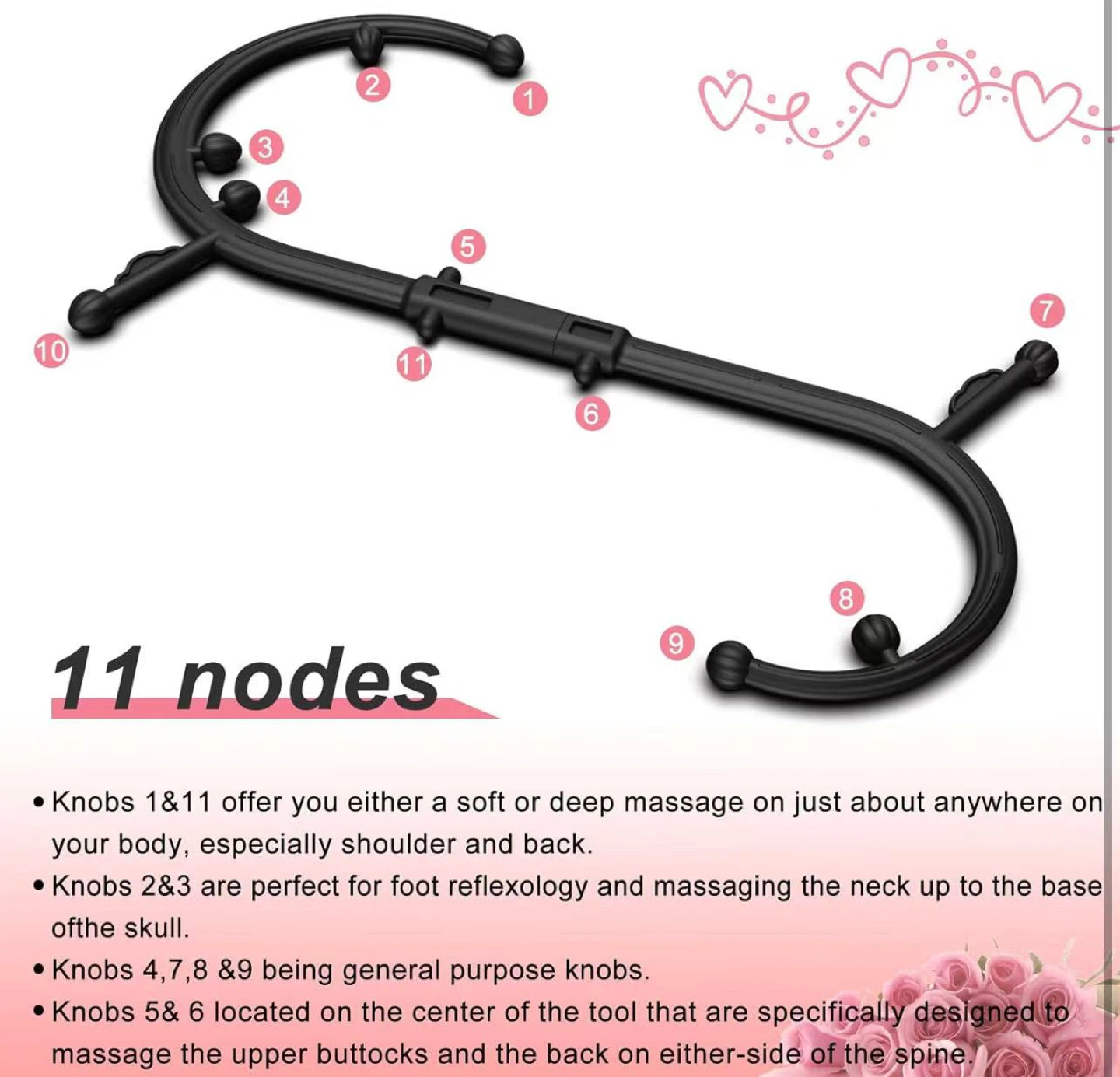 Back Massager Tool with 11 Nodes - photo 5