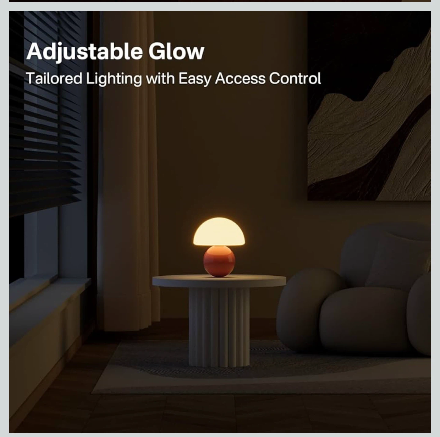 Mushroom Table Lamp - Adjustable Glow