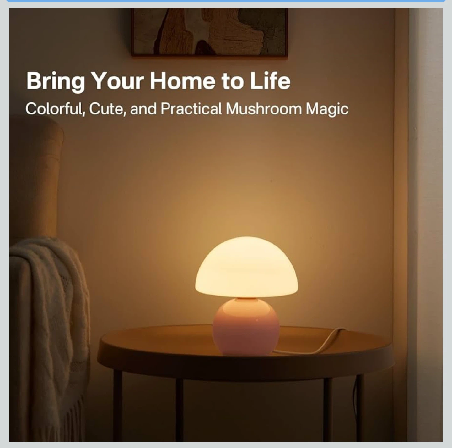Mushroom Table Lamp - Adjustable Glow - photo 5