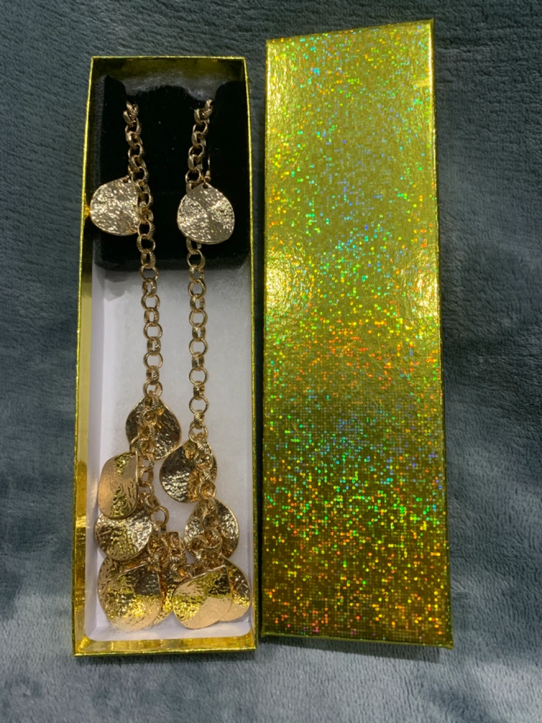 Gold Tone Necklace and Earring Set - photo 2