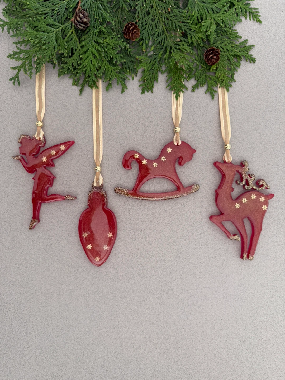 Handmade Christmas ornament set