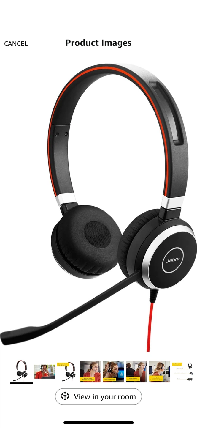 Jabra Evolve 40 Headset - Like New!