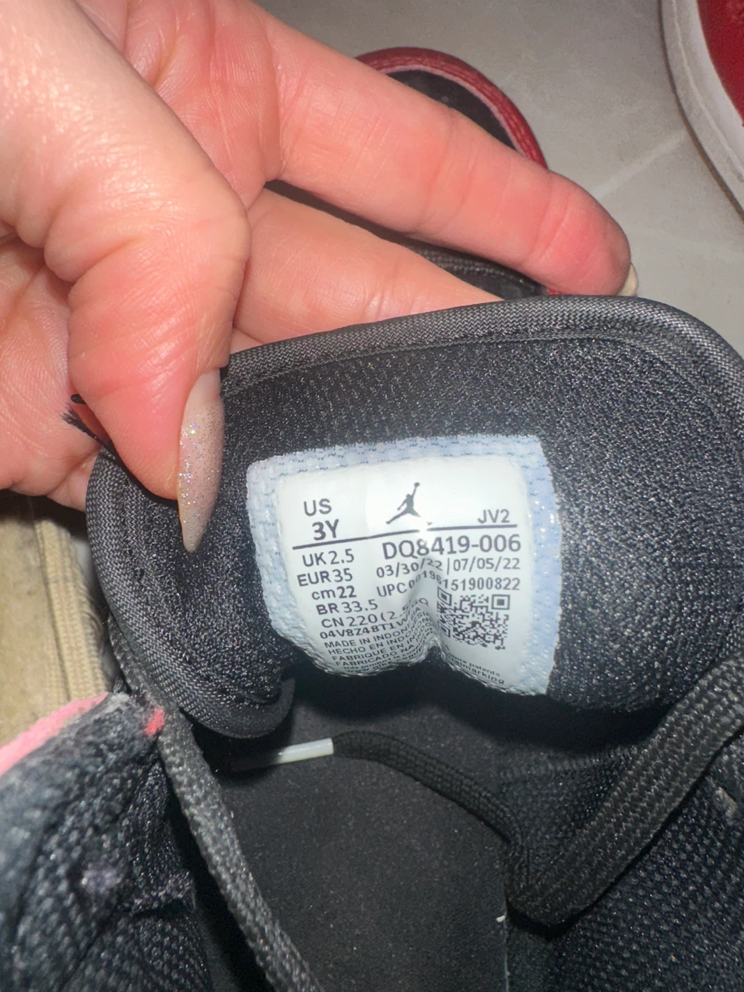 Jordan Air 1 Mid Toddler Size 3Y - photo 4