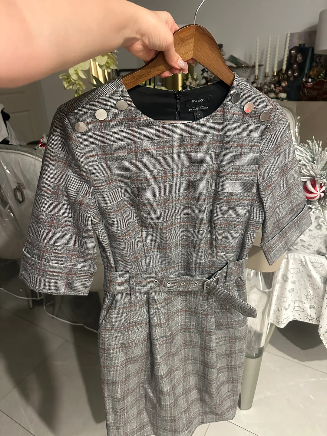 RW&CO Plaid Dress - Size 2