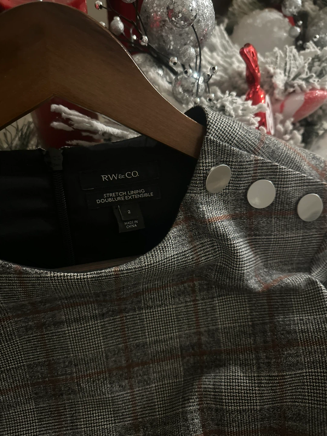 RW&CO Plaid Dress - Size 2 - photo 4