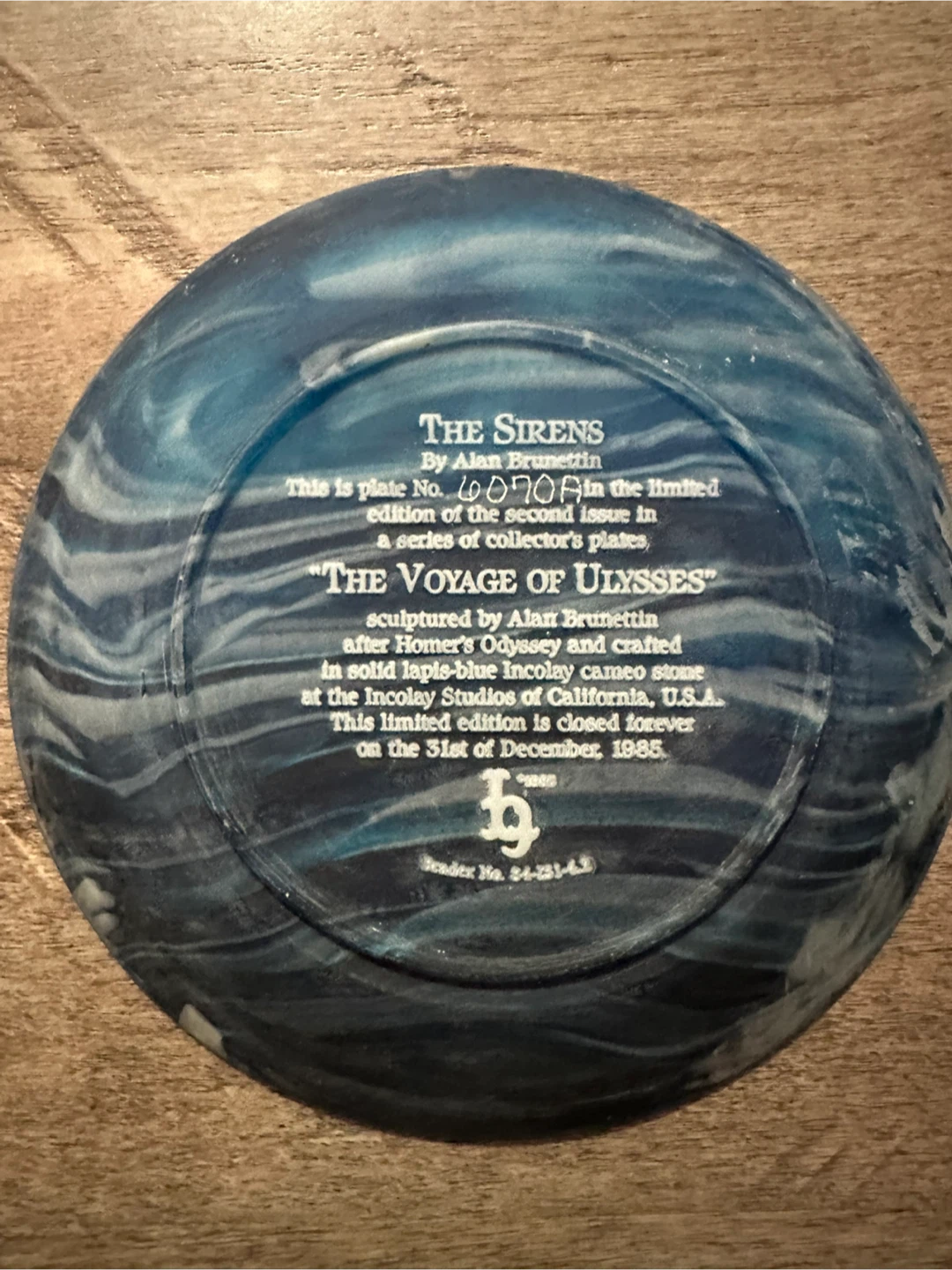 The Sirens Plate by Alan Brunettin - photo 2