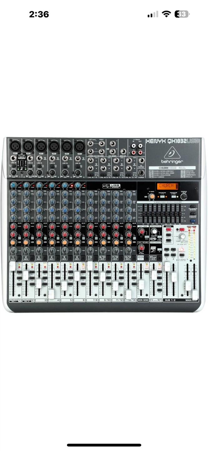 Yorkville Elite E10P & FBT MaxX 2a Speakers + Behringer Mixer