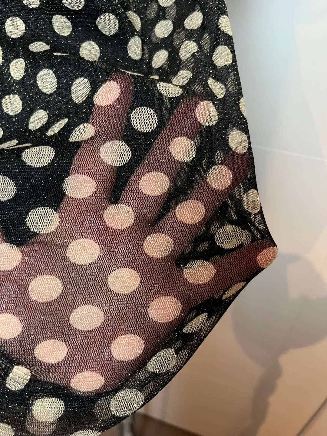 Polka Dot Blouse with Peter Pan Collar - photo 4