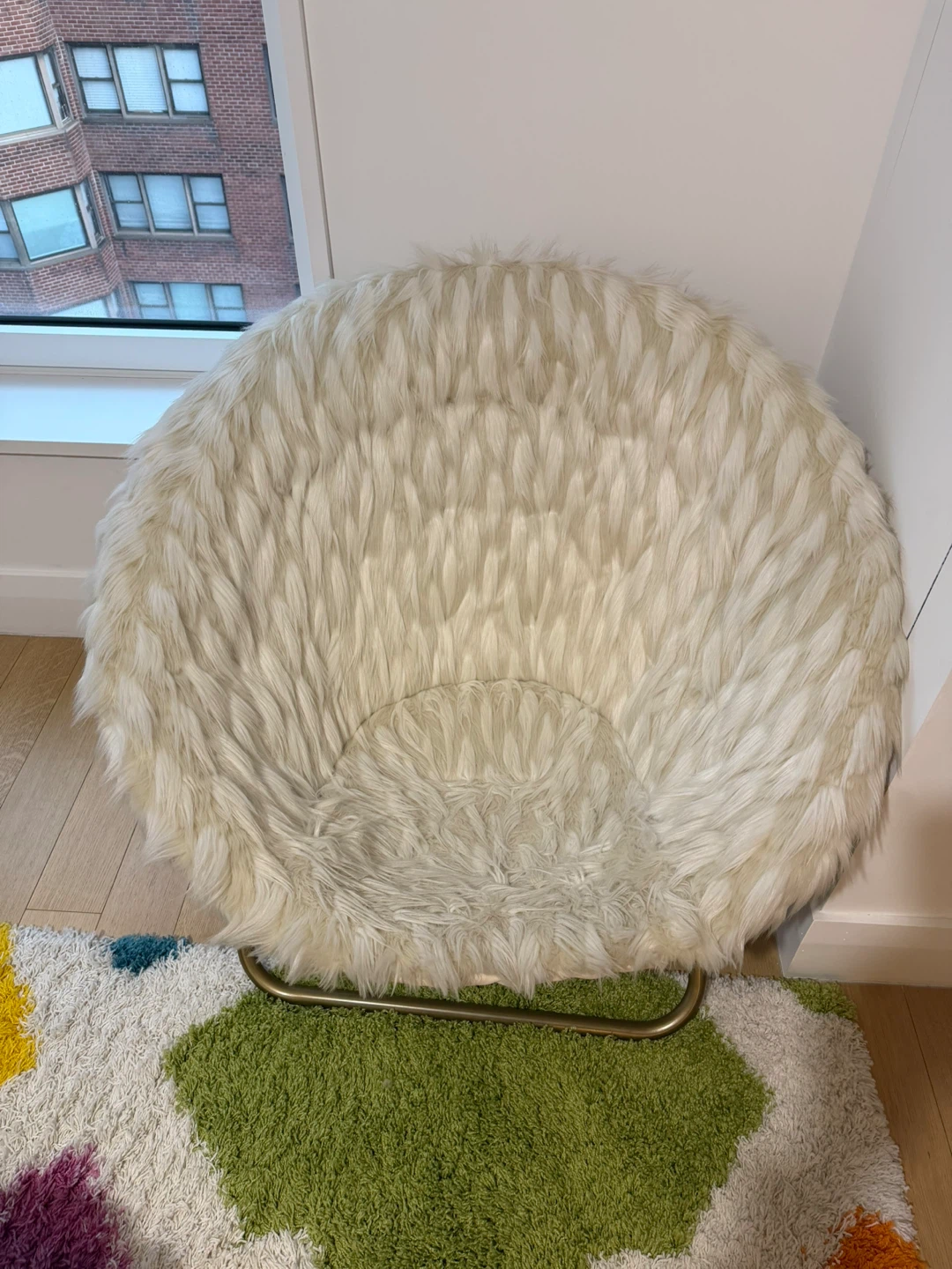Faux Fur Saucer Chair - photo 2
