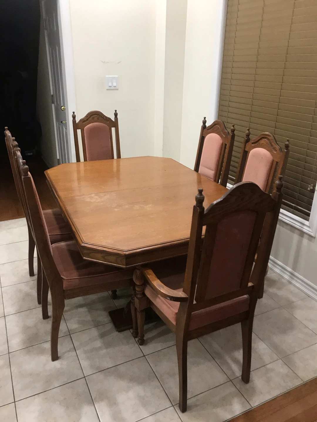 Wooden Dining Table with extender