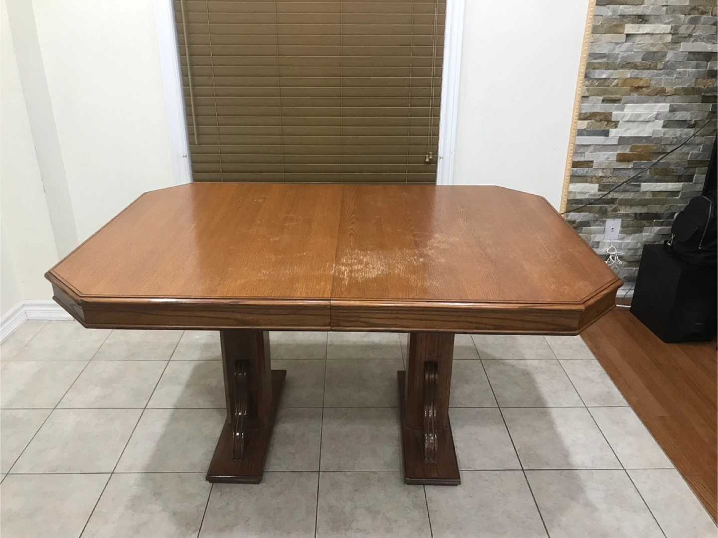 Wooden Dining Table with extender - photo 2