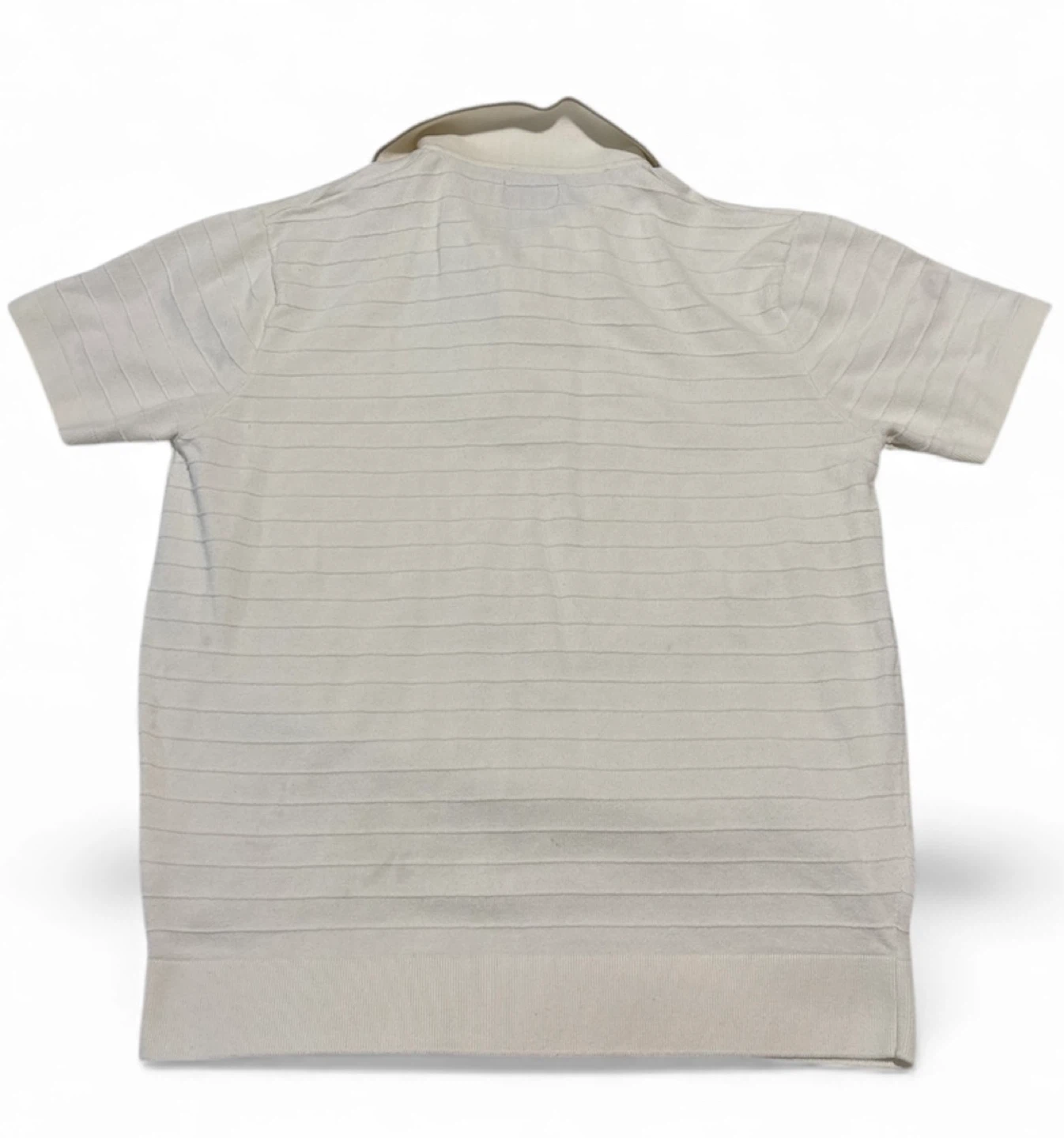 HB Knitwear Cream Polo Shirt - Size L - photo 2